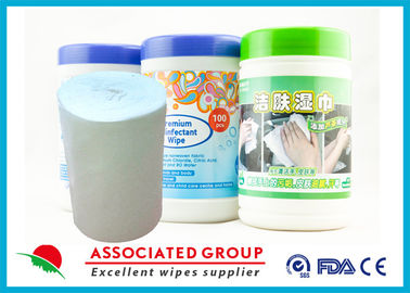 Rolo não tecido biodegradável de Spunlace das limpezas molhadas anti-bacterianas &amp; sanitárias