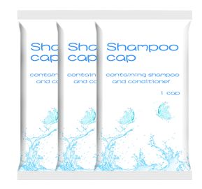 Rinse Free Shampoo Cap descartável, tampão paciente impermeável dos cuidados pessoais da higiene