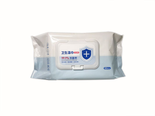Esterilização molhada anti-bacteriana personalizada Rate Baby Sanitary Wipes das limpezas 99,9%