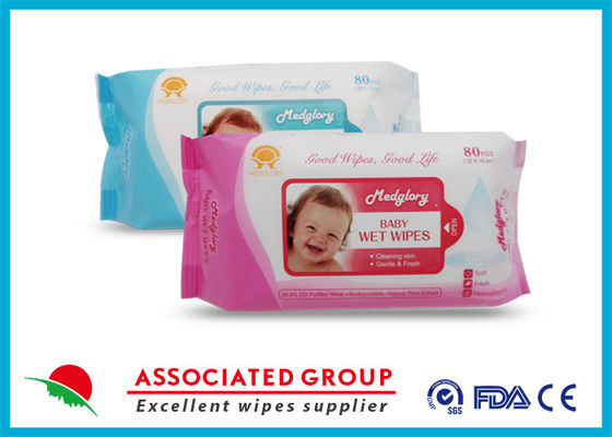 as limpezas molhadas do bebê de 15cm molharam tecidos formuladas com os ingredientes 100% do produto comestível