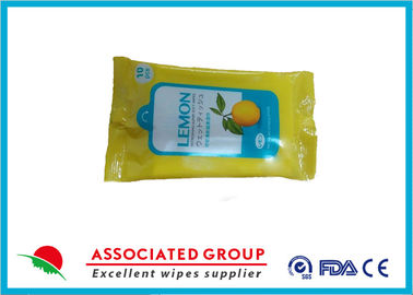 Material não tecido molhado de empacotamento relativo à promoção de Spunlace do extrato de limão das limpezas do antibacteriano