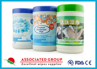 Disinfecting Deodorizing Unscented Wet Wipes For Samitizing , 100pcs / Roll