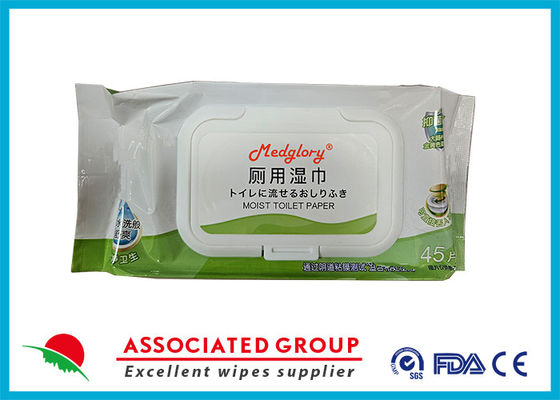 Medglory toalhas úmidas de banheiro flushable Dispensador para uso em casa Variedade de embalagem com aloe septic e seco de esgoto