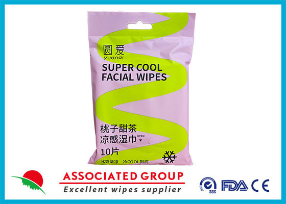 ISO 9001 Certificado Yuanai Pêssego Chá Doce Limpezas para Refrigeração Limpezas para Adultos Hipoalergênicas 15*20cm