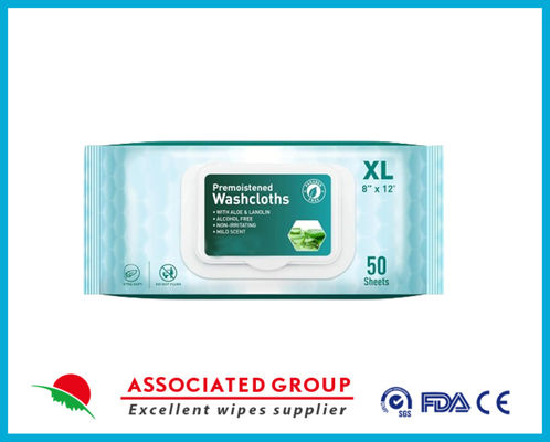 Toalhas descartáveis XL pré-lavadas 50 folhas 8 